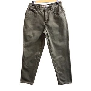 Vintage Easy Fit Bill Blass Jeanswear Mom Jeans Size 8 Khaki Green